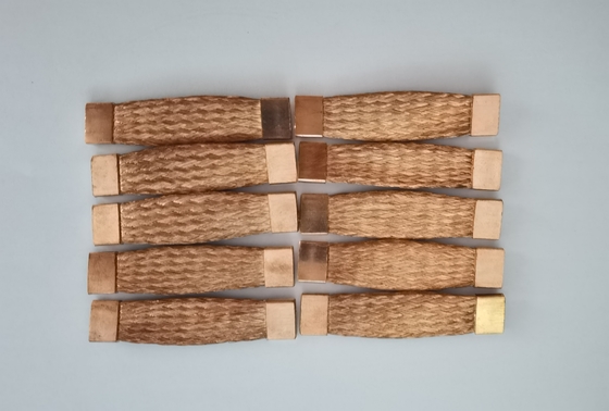 Geflochtener flexibler Kupferverbinder, kundenspezifische Kupfersammelschiene CE ISO CCC