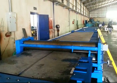 Hydraulisches heißes Rollenflussstahl, der Linie Trapez-Schneidemaschine-Anfang vom Leerbeleg aufschlitzt